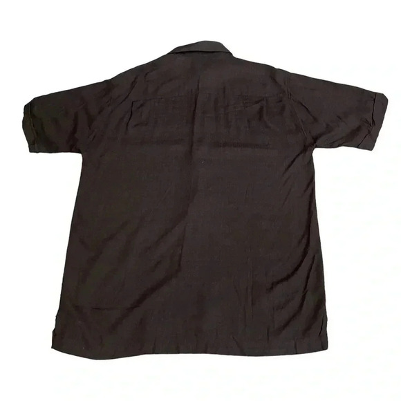 Cubavera 100% Viscose Black Tropical Button Down Casual Beach Shirt Men’s M - Picture 2 of 9